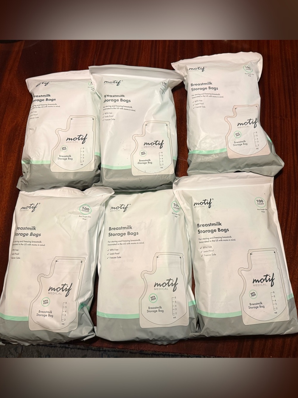 Motif Breastmilk Storage Bags - 6 packs
